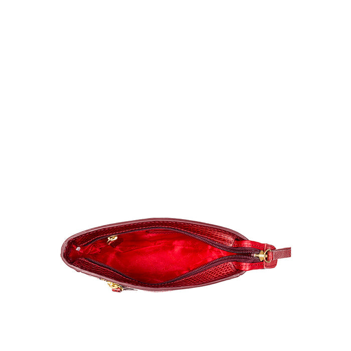Ee Taurus W1  Red Leather Clutch Wallet