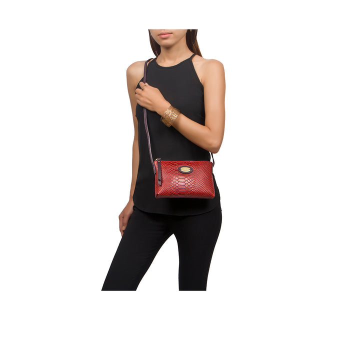 Ee Teresa 02 Red Leather Tote Bag
