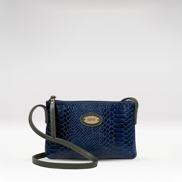 Ee Teresa 03 Blue Leather Sling Bag