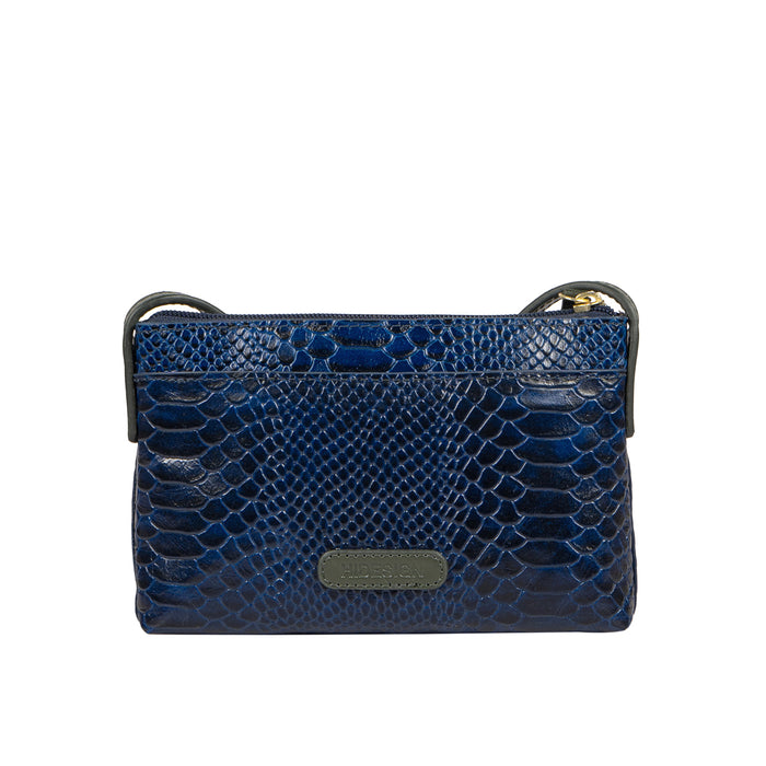 Ee Teresa 03 Blue Leather Sling Bag