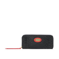 Ee Teresa W1 Black Leather Zip Around Wallet