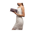 Ee Teresa W1 Violet Leather Zip Around Wallet
