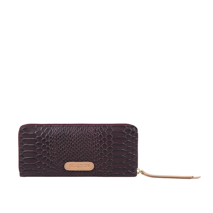 Ee Teresa W1 Violet Leather Zip Around Wallet