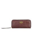 Ee Teresa W2 Brown Leather Zip Around Wallet