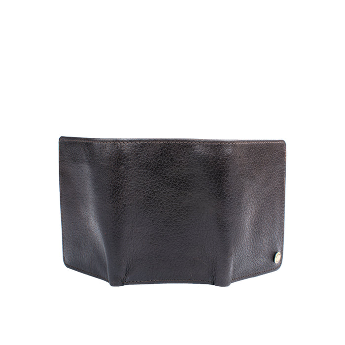 Ee Tf 02  Brown Leather Trifold Wallet