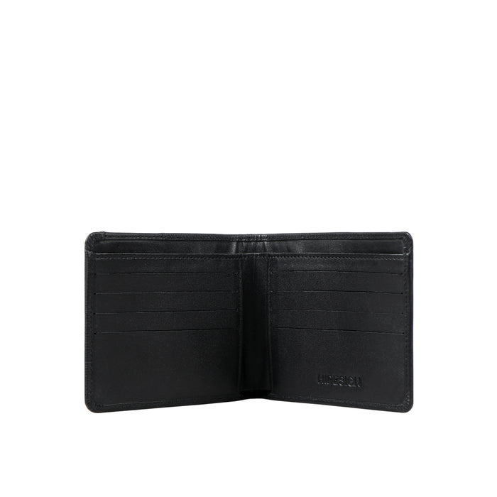 Ee Uranus W1  Black Leather Bi-Fold Wallet