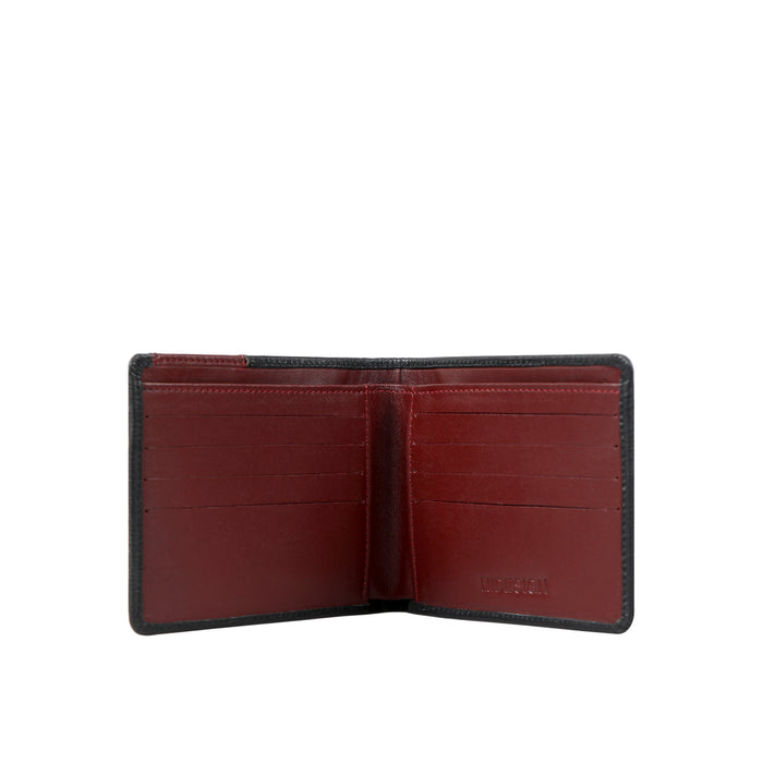 Ee Uranus W1  Black Leather Bi-Fold Wallet