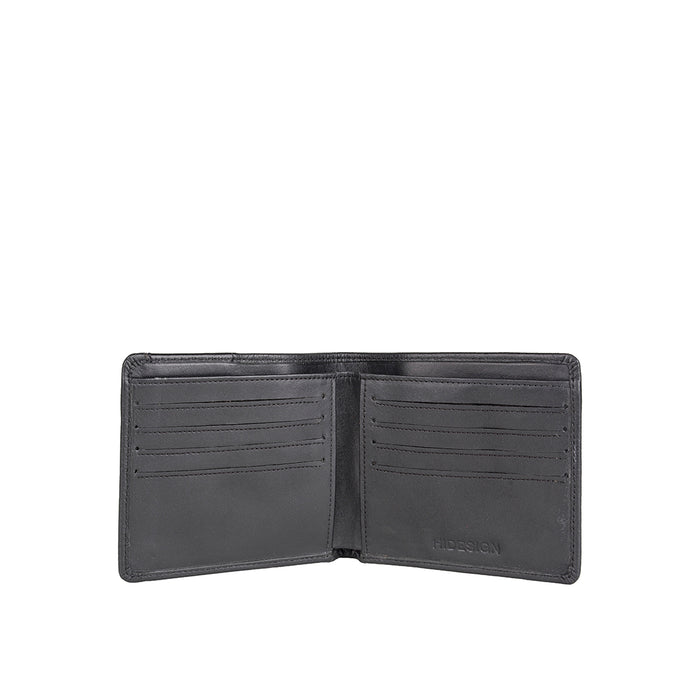 Ee Uranus W1  Black Leather Bi-Fold Wallet
