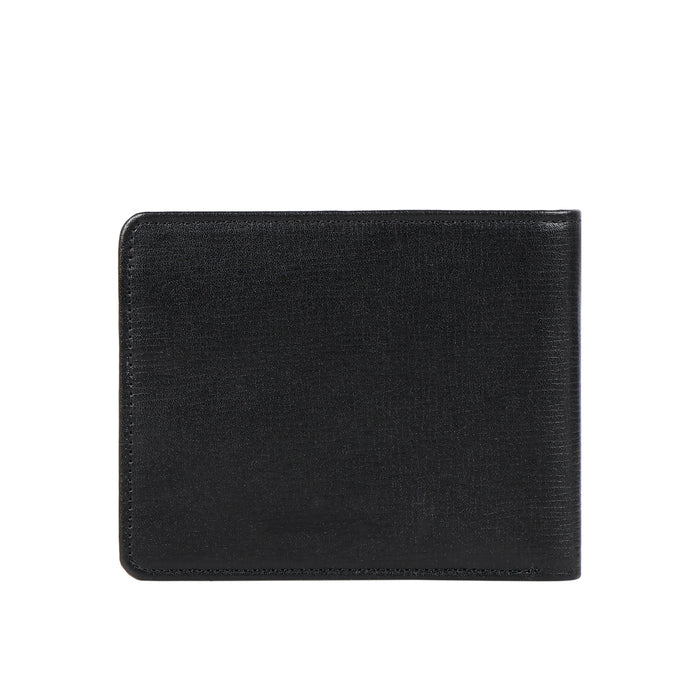 Ee Uranus W1  Black Leather Bi-Fold Wallet