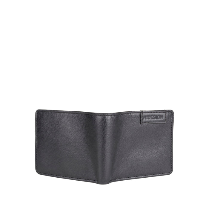 Ee Uranus W2  Black Leather Bi-Fold Wallet