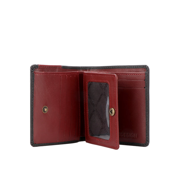 Ee Uranus W3  Black Leather Bi-Fold Wallet