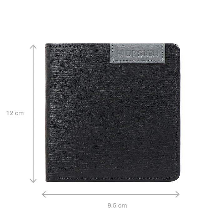 Ee Uranus W3  Black Leather Bi-Fold Wallet