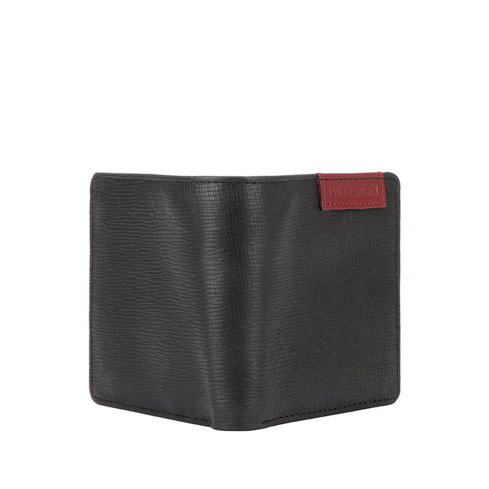 Ee Uranus W3  Black Leather Bi-Fold Wallet