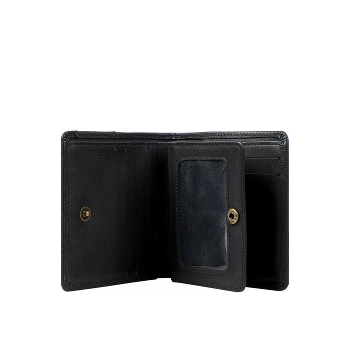 Ee Uranus W3  Black Leather Bi-Fold Wallet
