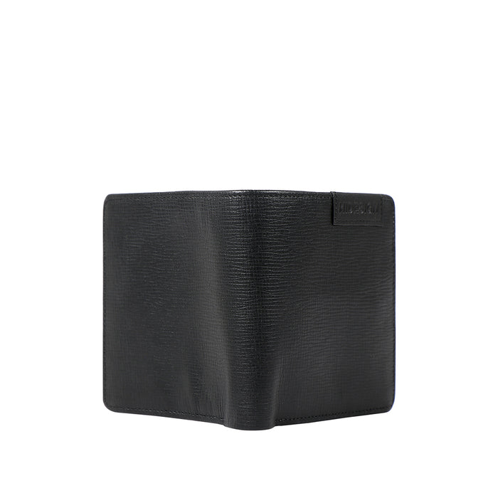 Ee Uranus W3  Black Leather Bi-Fold Wallet