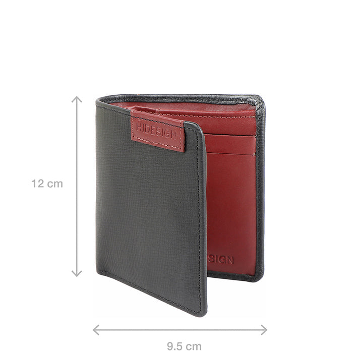 Ee Uranus W3  Black Leather Bi-Fold Wallet