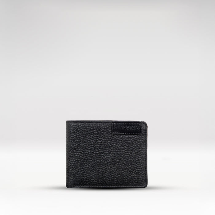 Ee Uranus W4  Black Leather Bi-Fold Wallet