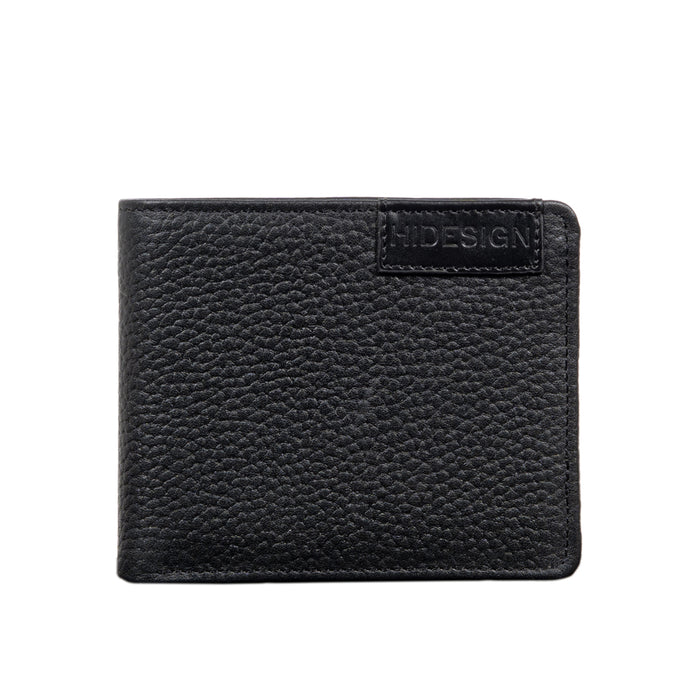 Ee Uranus W4  Black Leather Bi-Fold Wallet