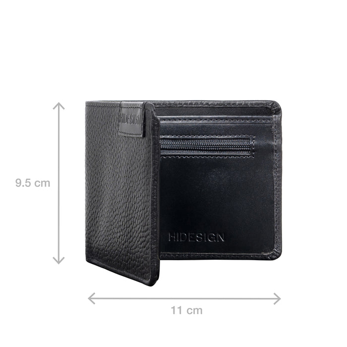 Ee Uranus W4  Black Leather Bi-Fold Wallet