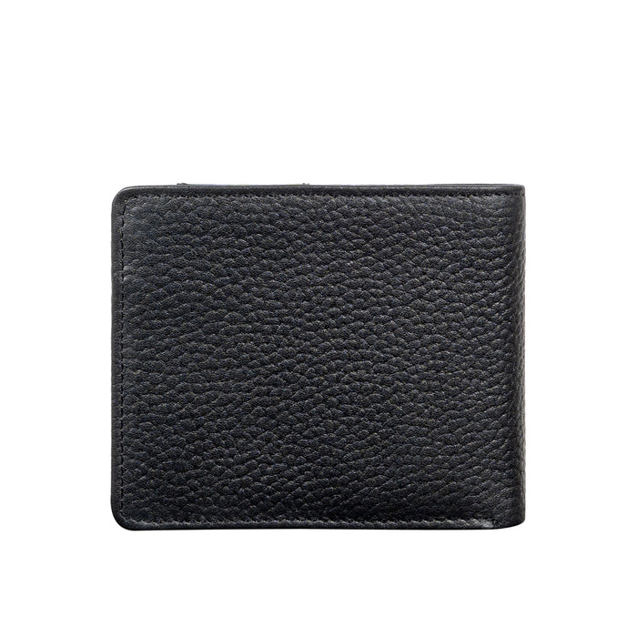 Ee Uranus W4  Black Leather Bi-Fold Wallet