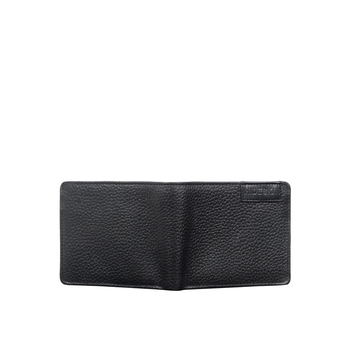 Ee Uranus W4  Black Leather Bi-Fold Wallet
