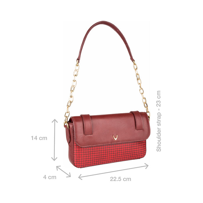 Ee Venus 02 Red Leather Shoulder Bag