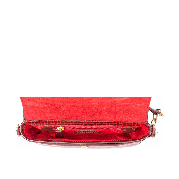 Ee Venus 02 Red Leather Shoulder Bag