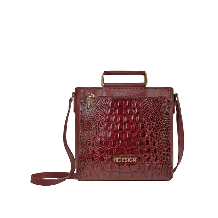 Ee Viola 01-M Red Leather Sling Bag