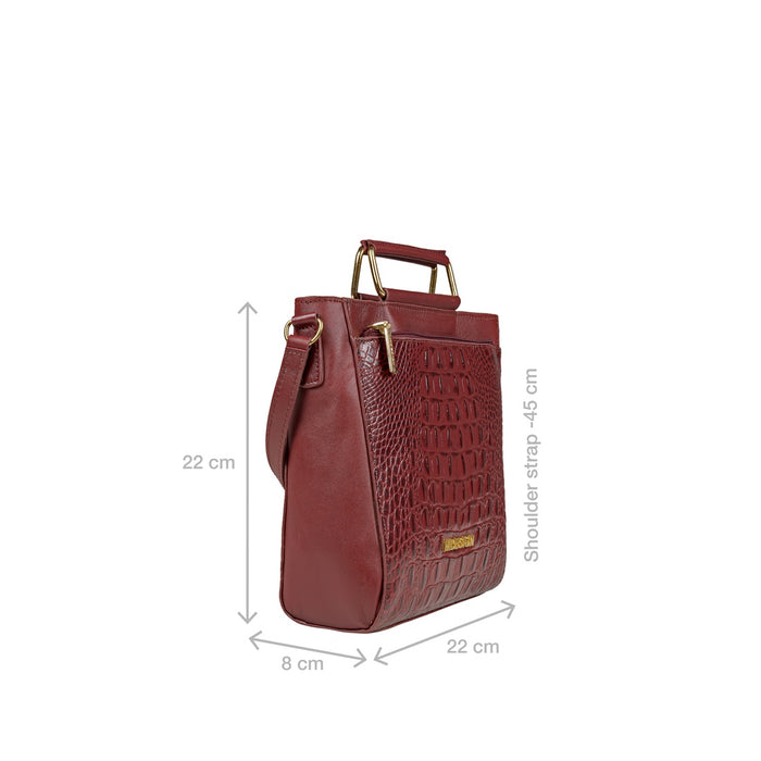 Ee Viola 01-M Red Leather Sling Bag