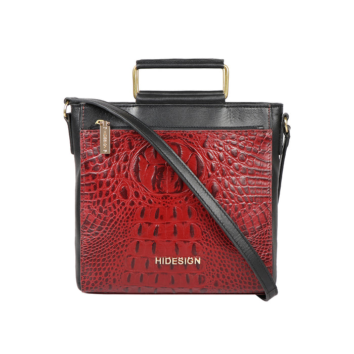Ee Viola 01 Red Leather Sling Bag