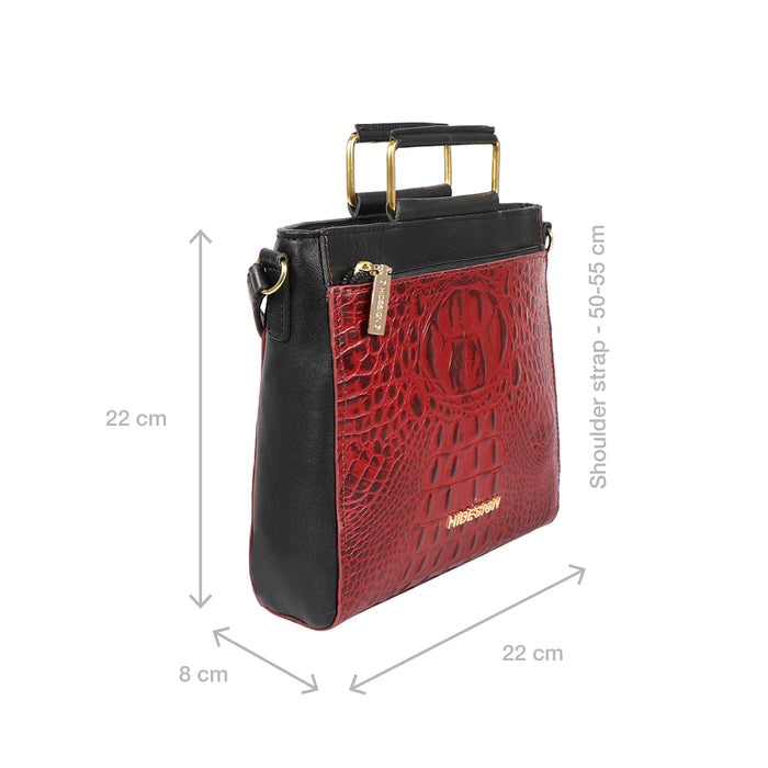 Ee Viola 01 Red Leather Sling Bag