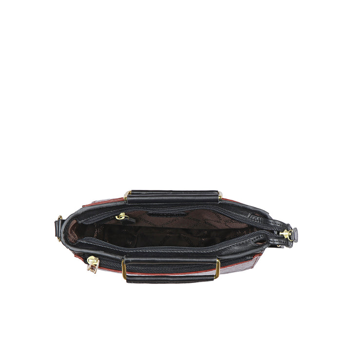 Ee Viola 01 Red Leather Sling Bag