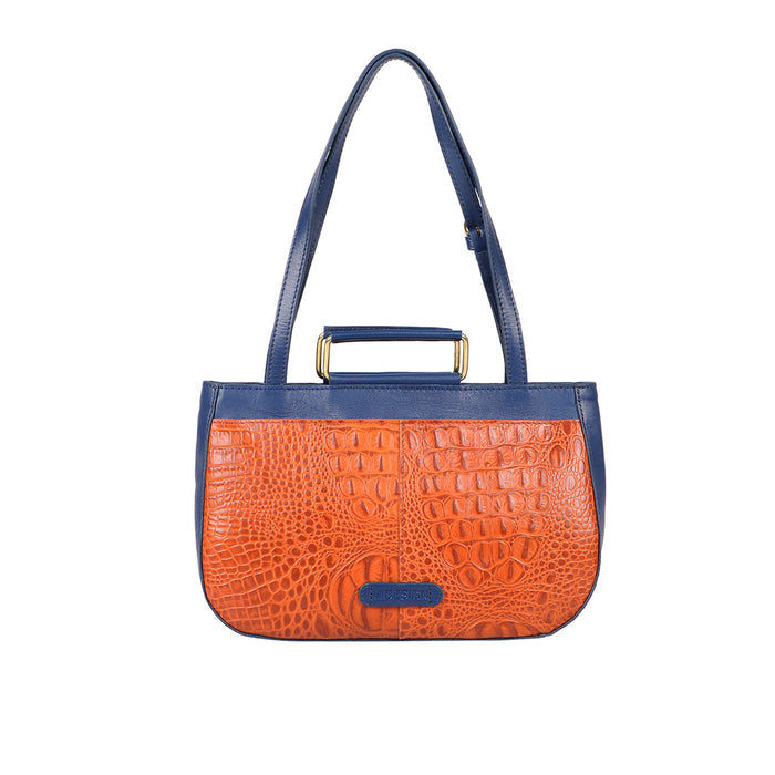 Ee Viola 02 Orange Leather Sling Bag