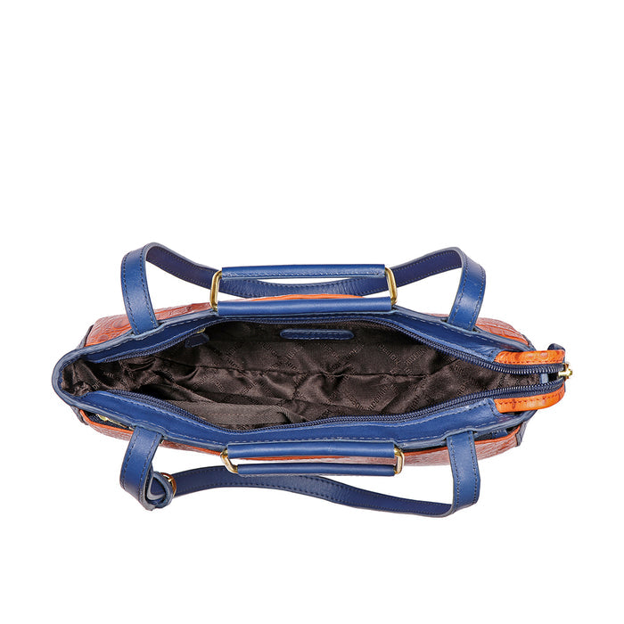 Ee Viola 02 Orange Leather Sling Bag