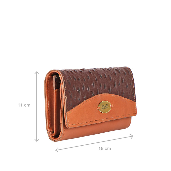 Ee Virgo W1-M Brown Leather Trifold Wallet