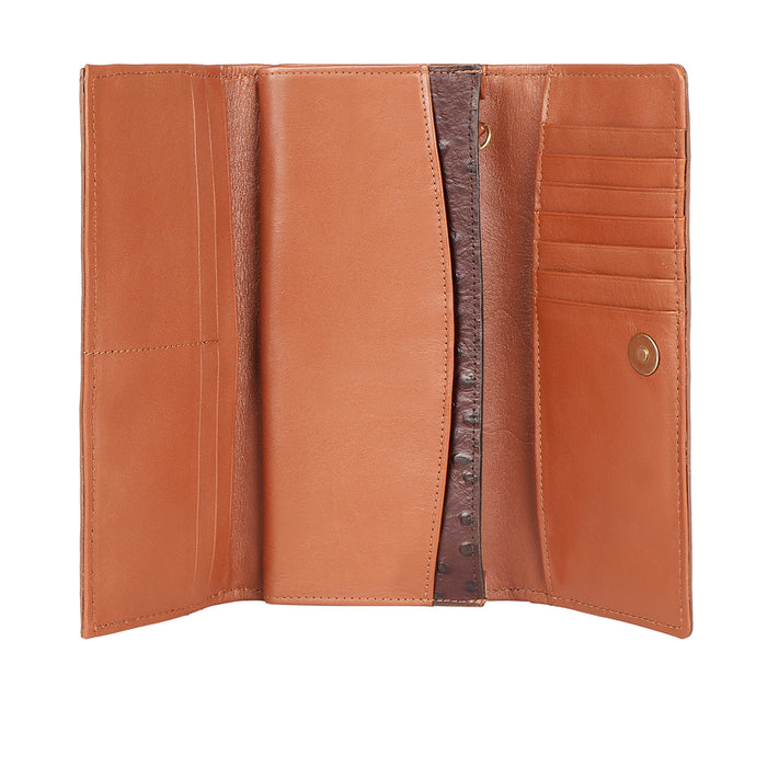 Ee Virgo W1-M Brown Leather Trifold Wallet