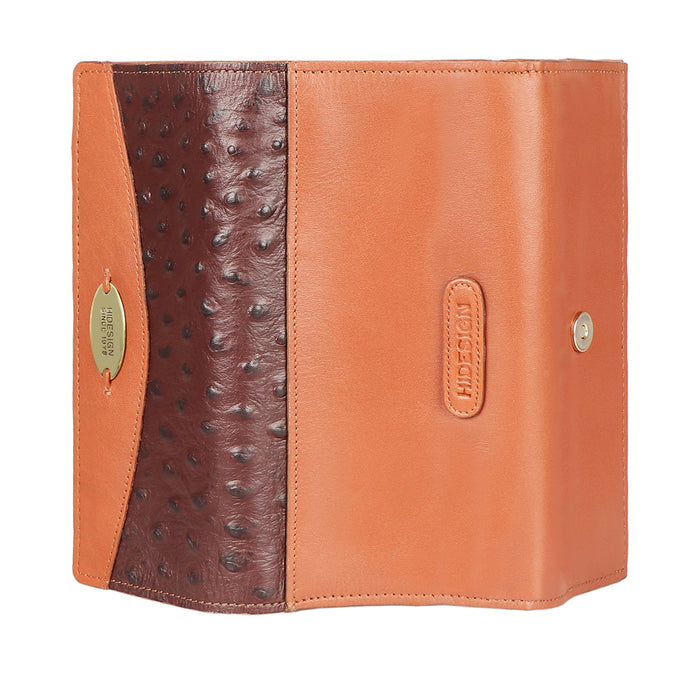 Ee Virgo W1-M Brown Leather Trifold Wallet