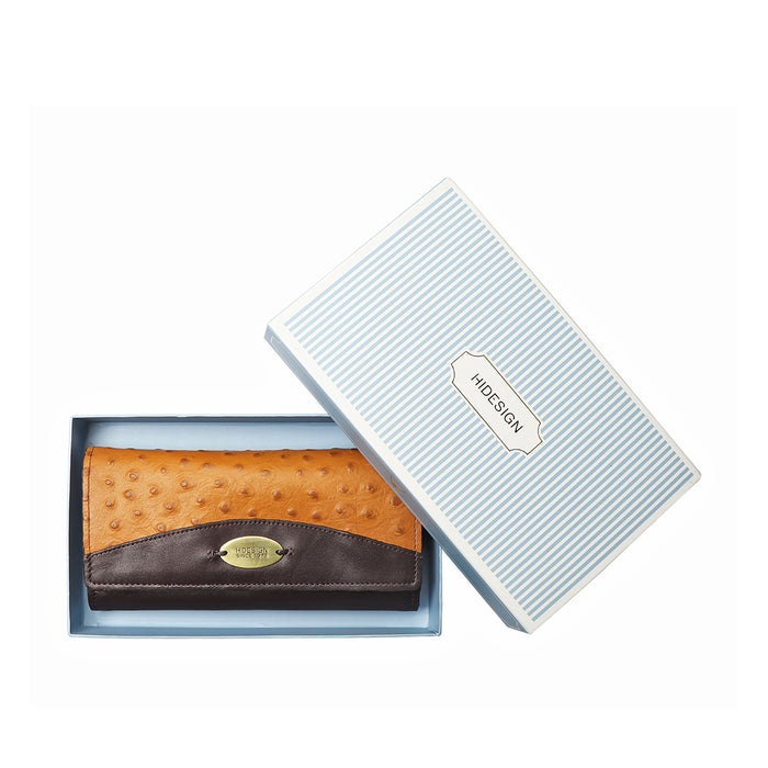 Ee Virgo W1-M Tan Leather Trifold Wallet