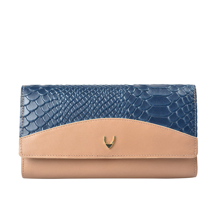 Ee Virgo W1  Nude Leather Trifold Wallet