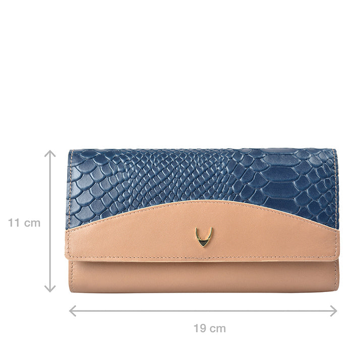 Ee Virgo W1  Nude Leather Trifold Wallet
