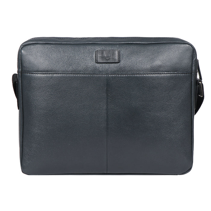 Ee Xavi 01 Blue Leather  Crossbody