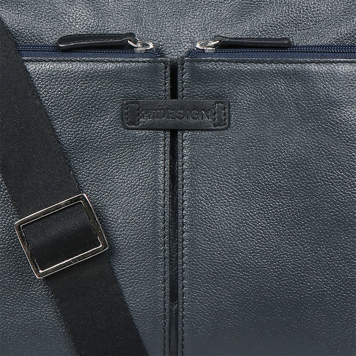Ee Xavi 01 Blue Leather  Crossbody