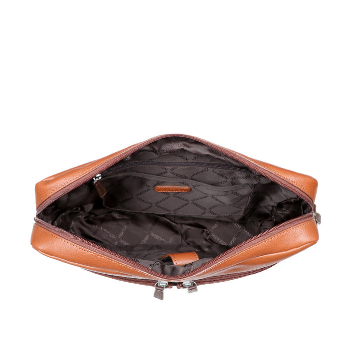 Ee Xavi 01 Tan Leather  Crossbody