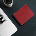 E.I. M1 Red Leather Bi-Fold Wallet