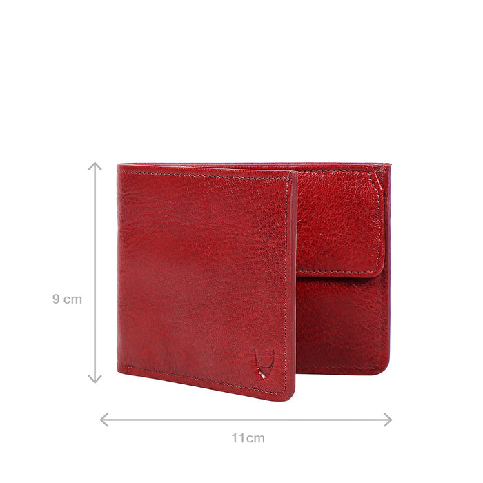 E.I. M1 Red Leather Bi-Fold Wallet