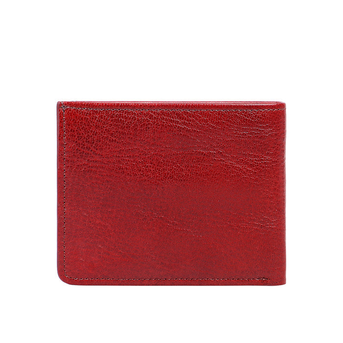 E.I. M1 Red Leather Bi-Fold Wallet