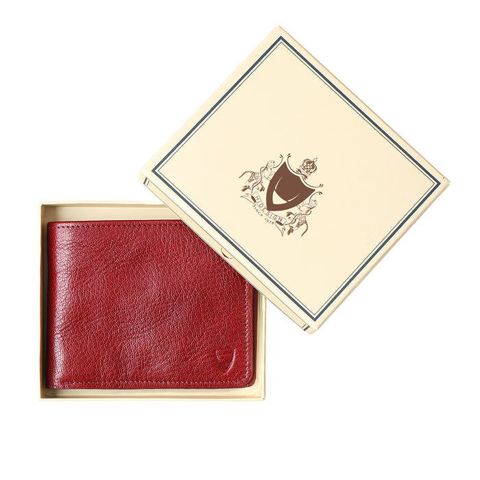 E.I. M1 Red Leather Bi-Fold Wallet
