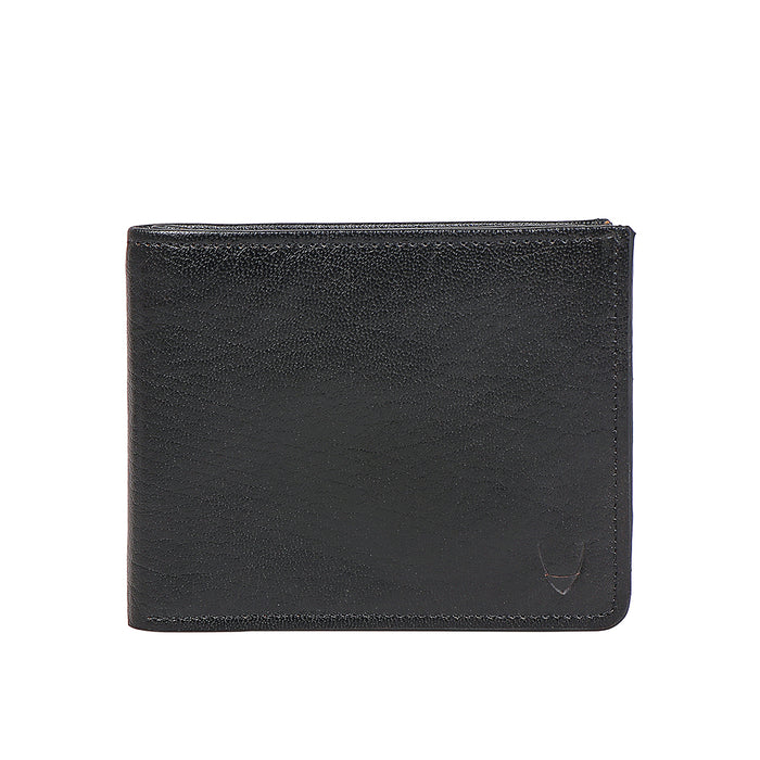 E.I. M2 Black Leather Bi-Fold Wallet