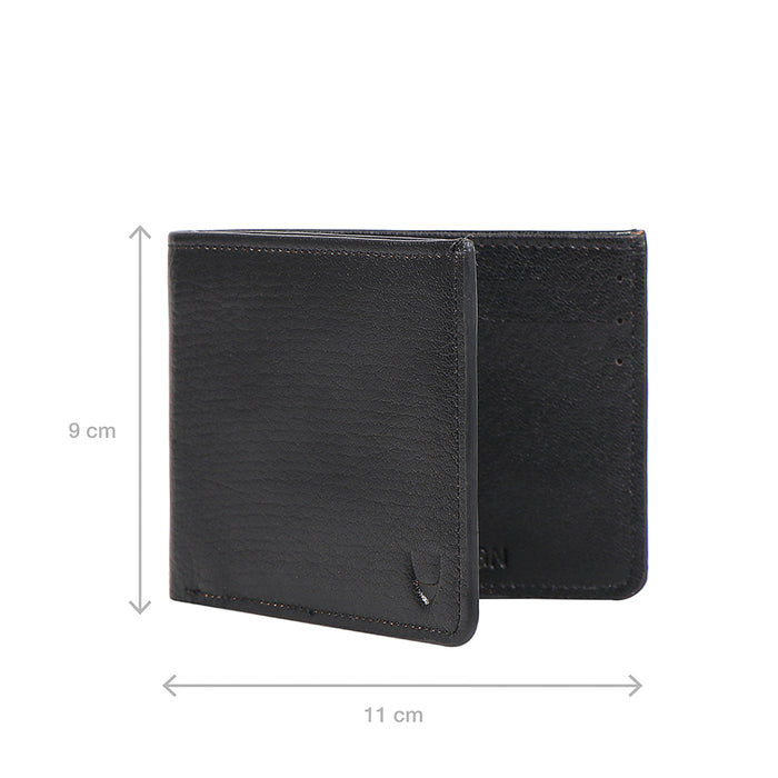 E.I. M2 Black Leather Bi-Fold Wallet