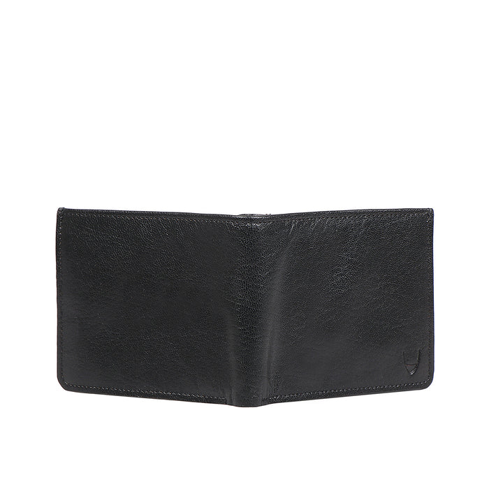 E.I. M2 Black Leather Bi-Fold Wallet